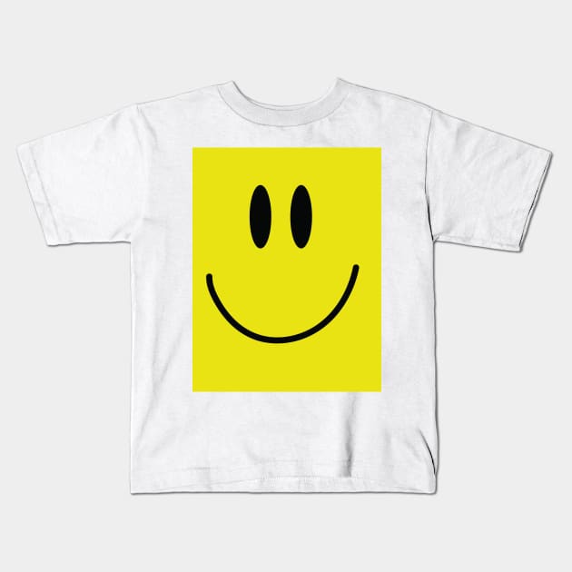 1990 Smilie face Kids T-Shirt by nickemporium1